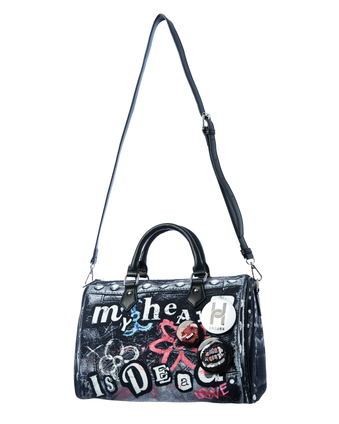 HANNAH Boston Bag Fake Printed