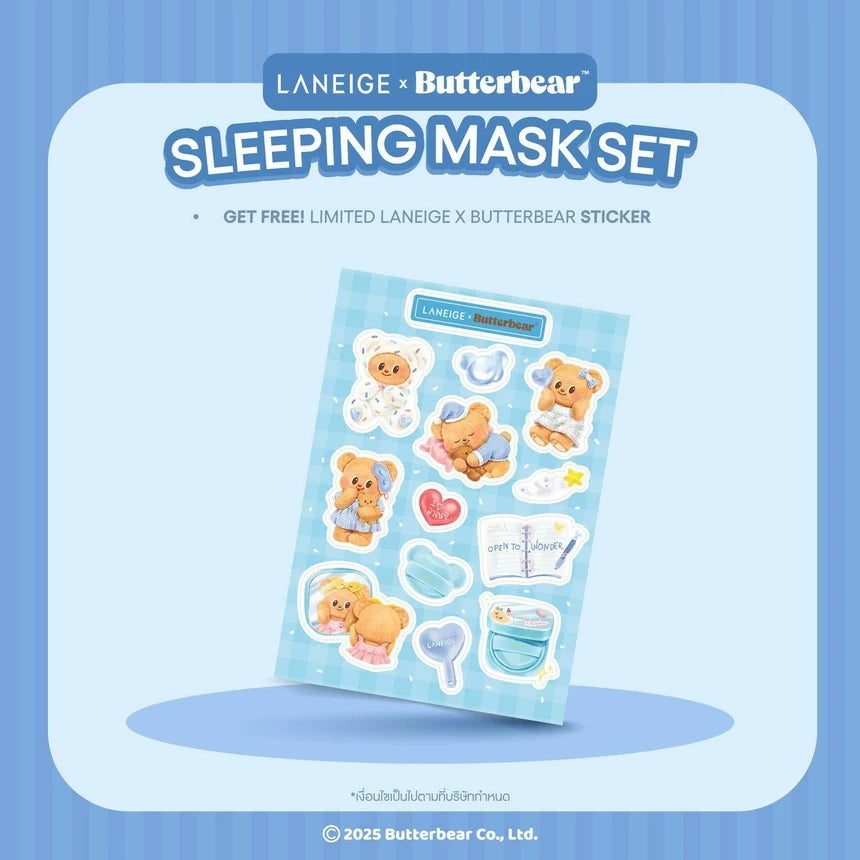 LANEIGE x Butterbear Sleeping Mask Set