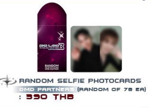 RANDOM SELFIE PHOTOCARDS PARTNERS(RANDOM OF 78 EA)