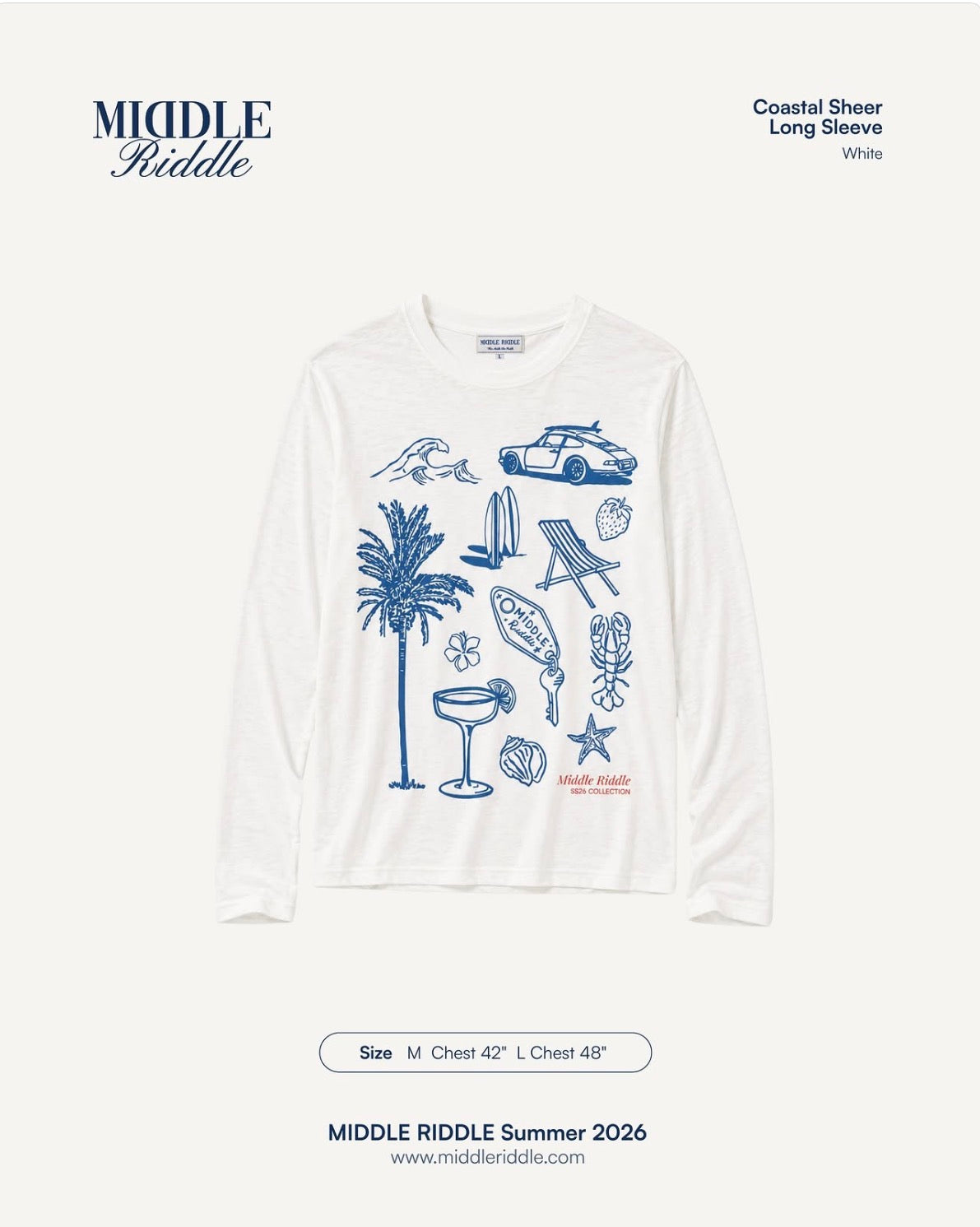 middleriddleclub Coastal Sheer Long Sleeve