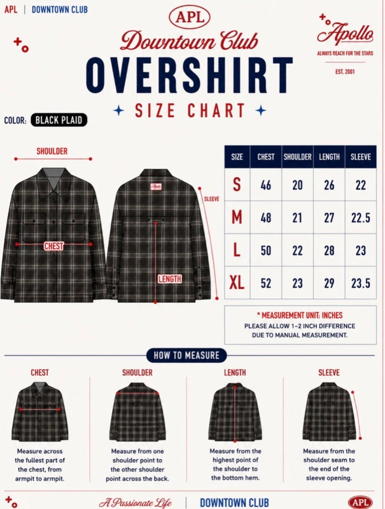 DTC-SHIRT-BLACK PLAID