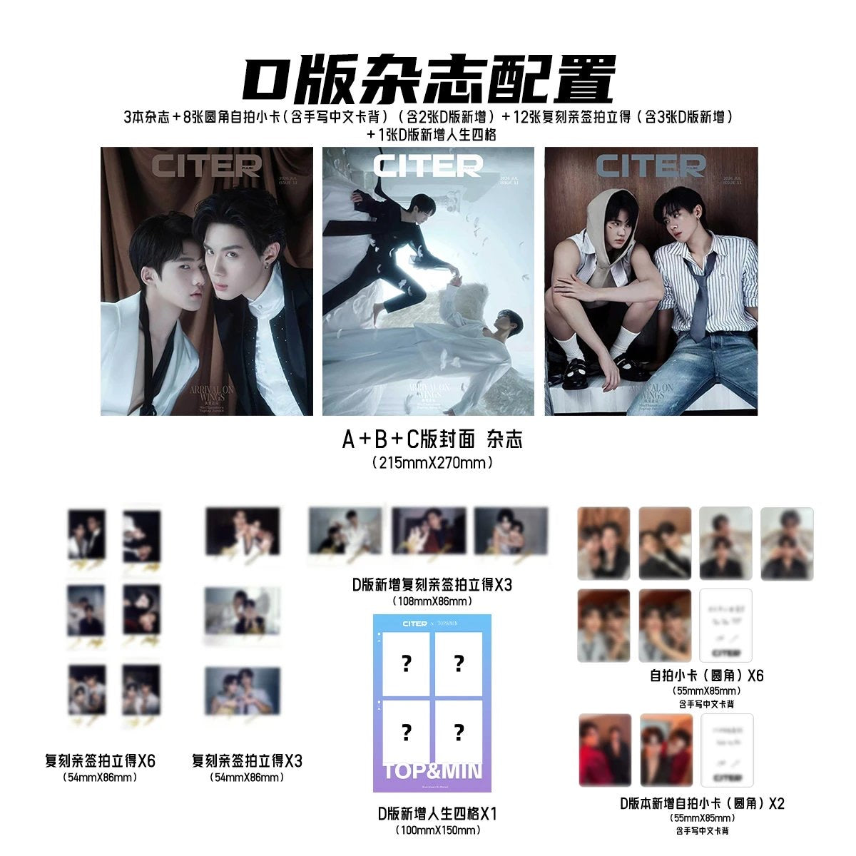 呈仕 CITERpulse ToptapMinlee D版雑誌