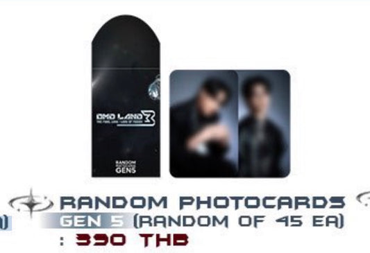 RANDOM PHOTOCARDS GEN 5 (RANDOM OF 45 EA)