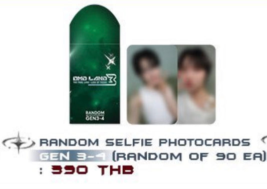 RANDOM SELFIE PHOTOCARDS GEN 3-4(RANDOM OF 90 EA)