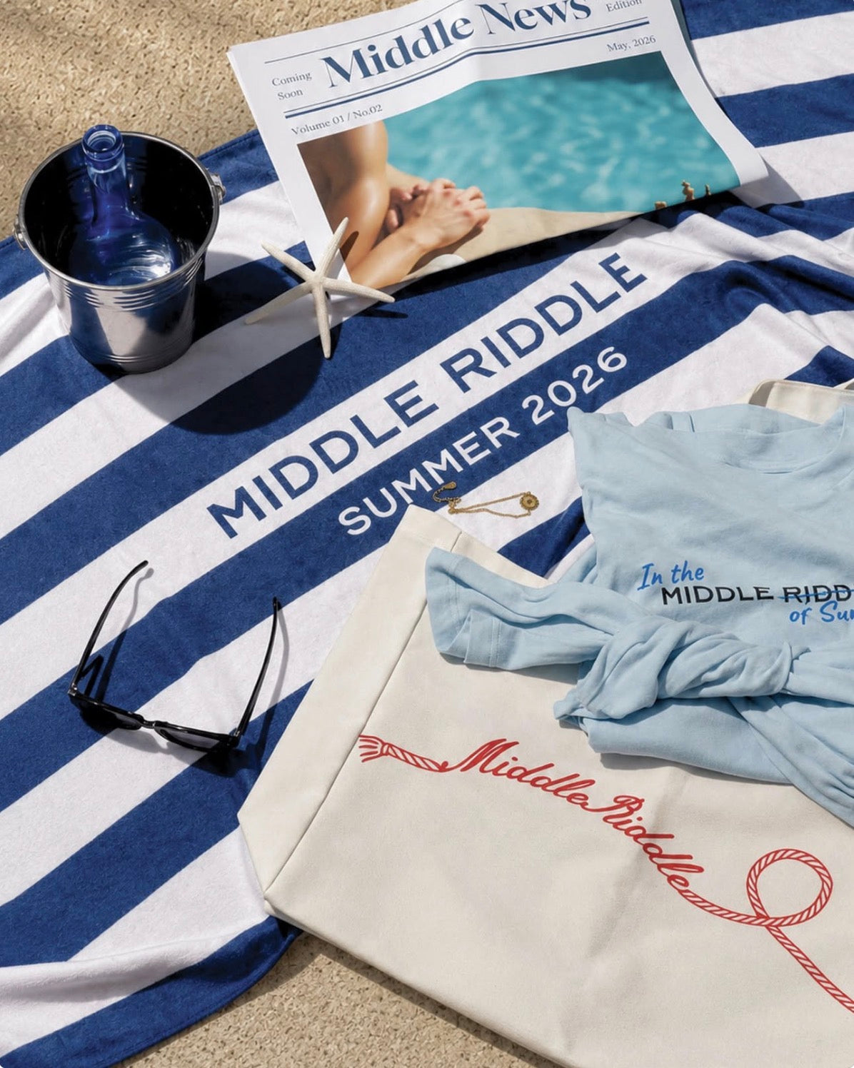 Middle Riddle Club Beach Towel