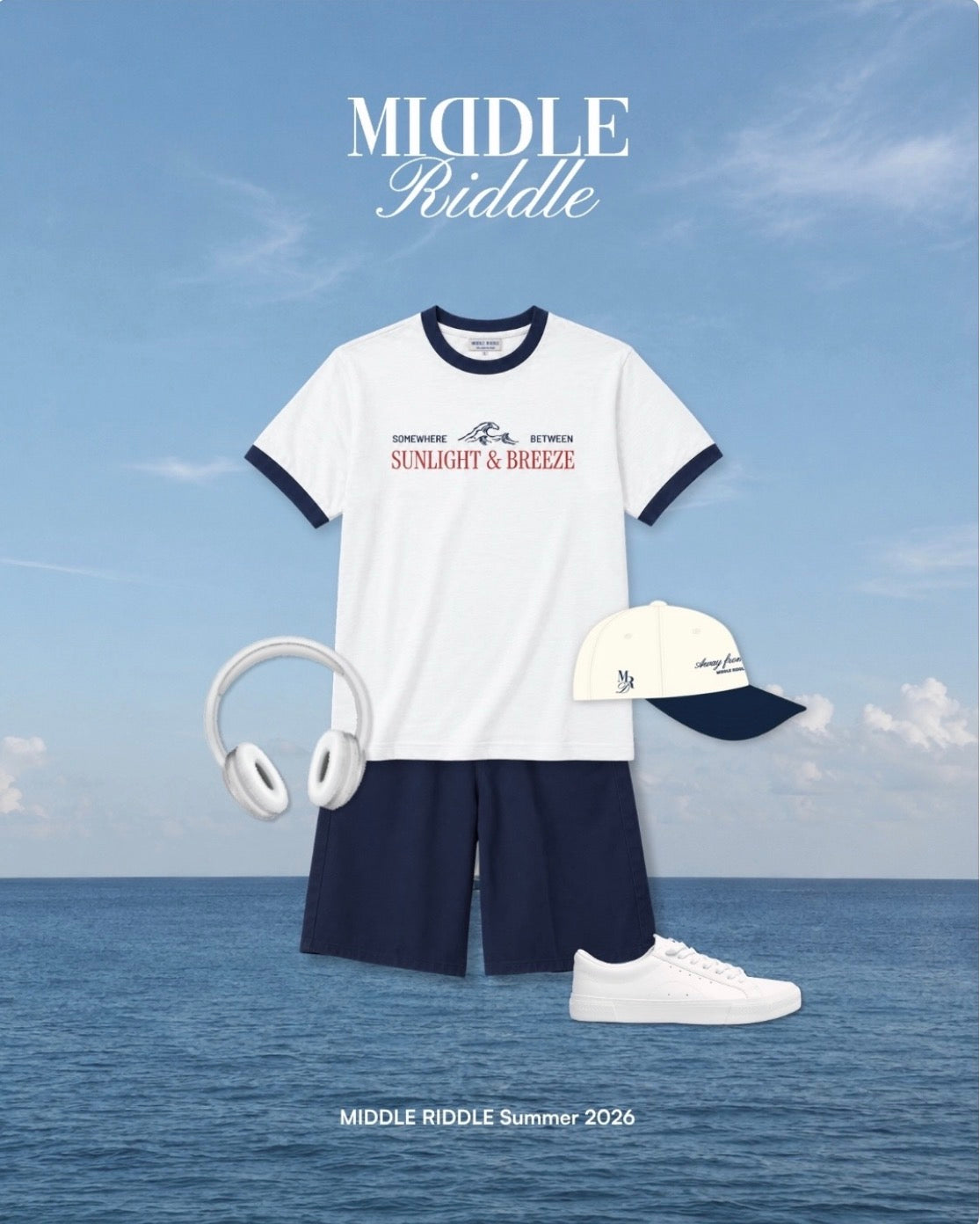 middleriddleclub Somewhere Between Ringer Tee