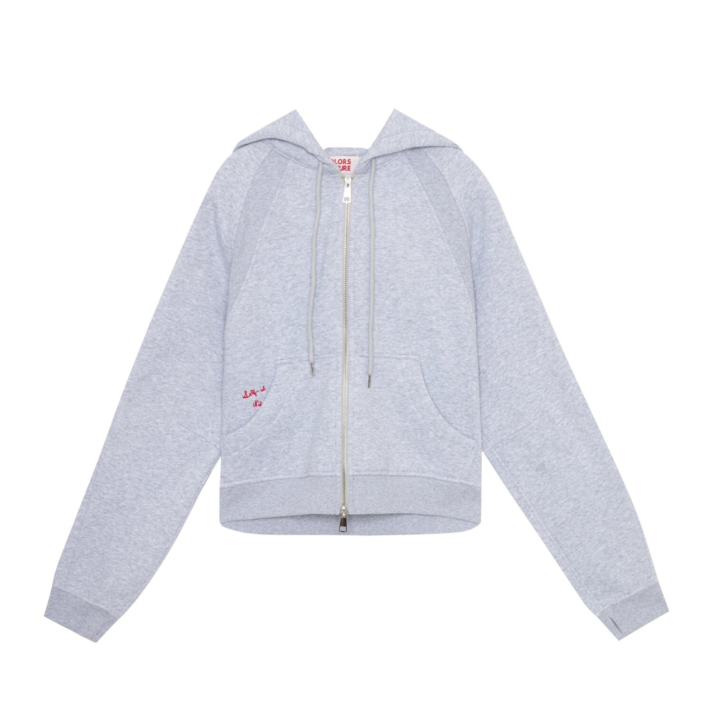 ColorsCulture THE ZIP HOODIE - GREY