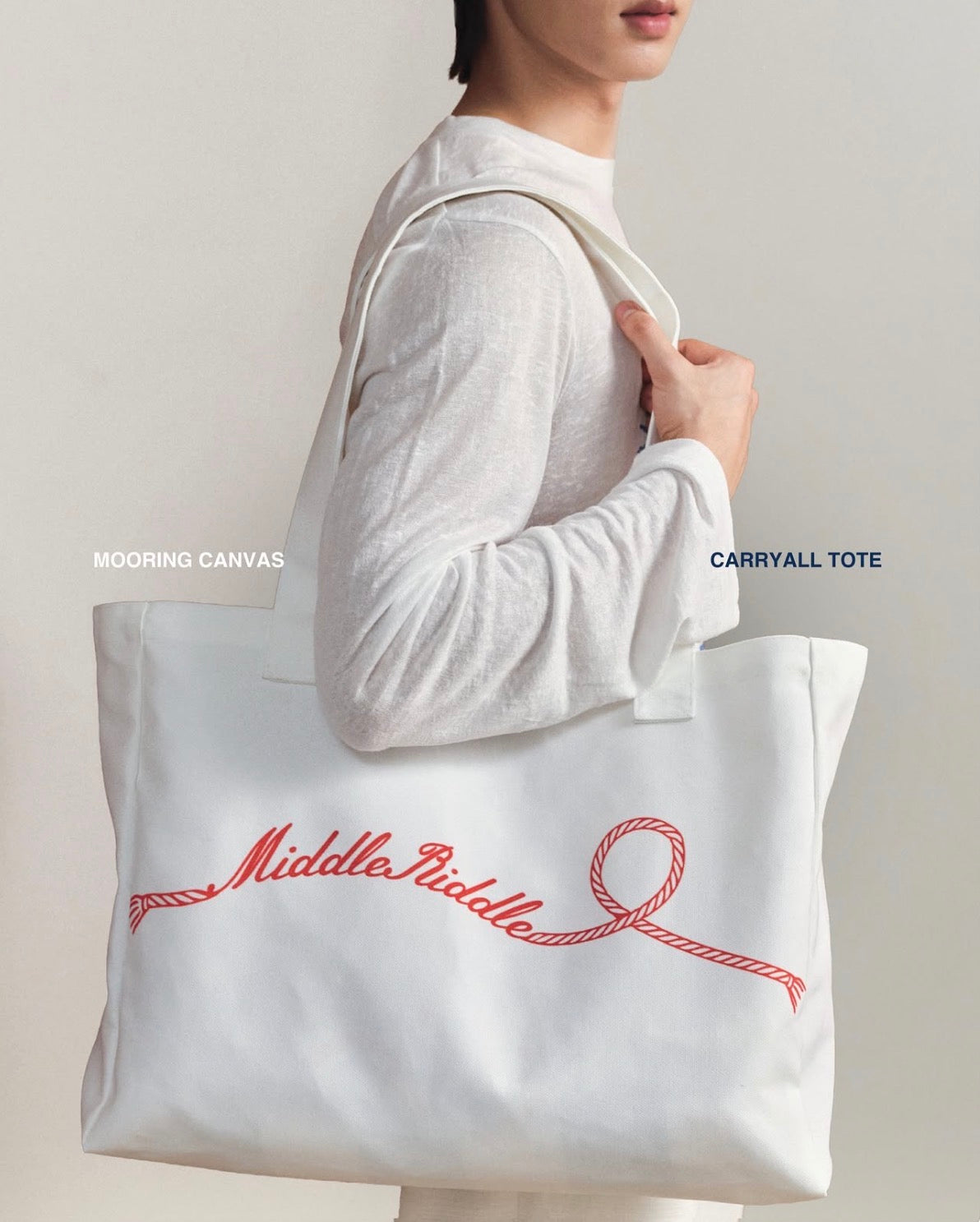 middleriddleclub Mooring Canvas Carryall Tote