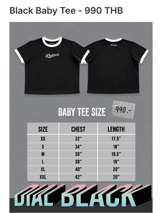 Dial Black:Black Baby Tee