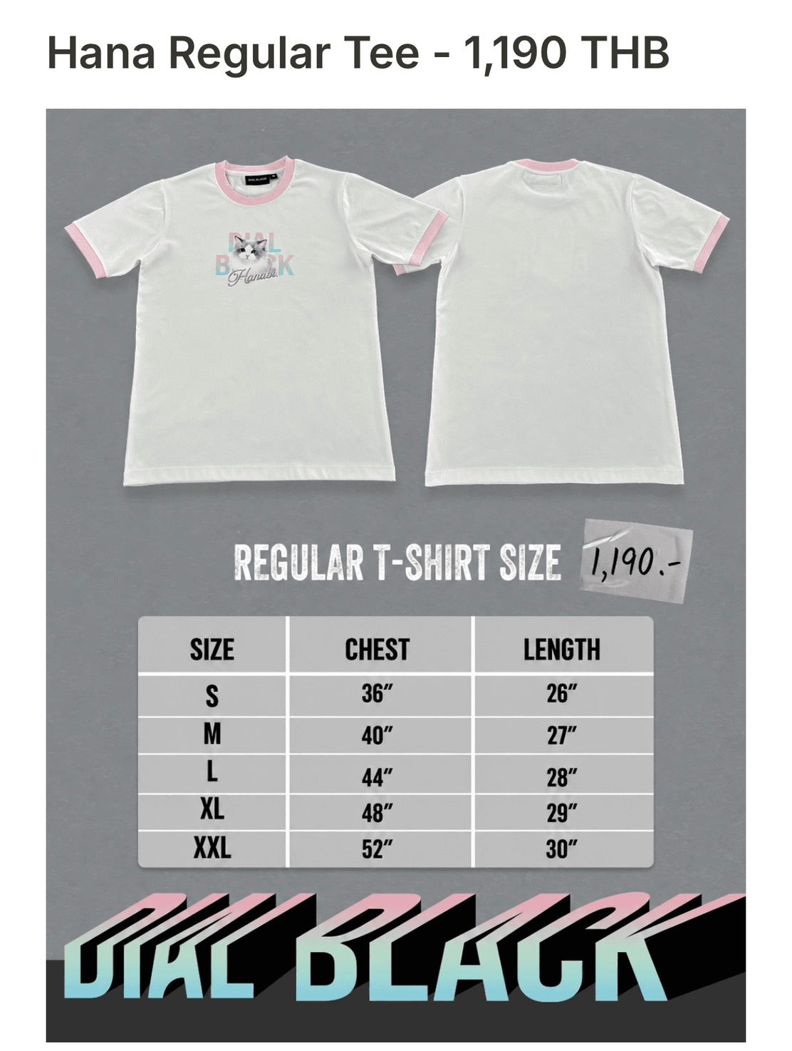 Dial Black:Hana Regular Tee