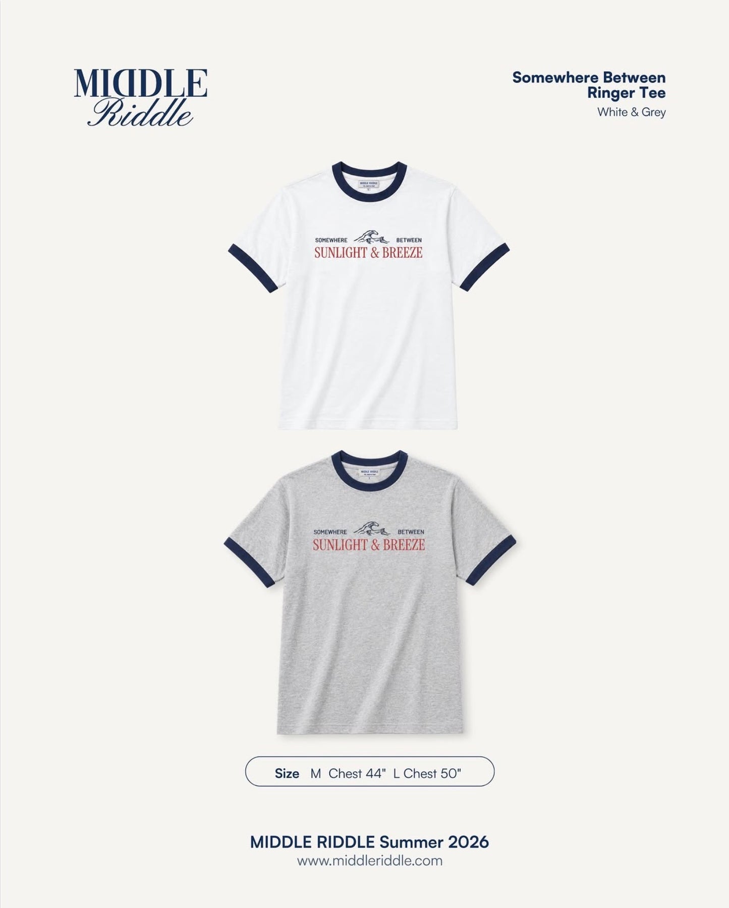 middleriddleclub Somewhere Between Ringer Tee
