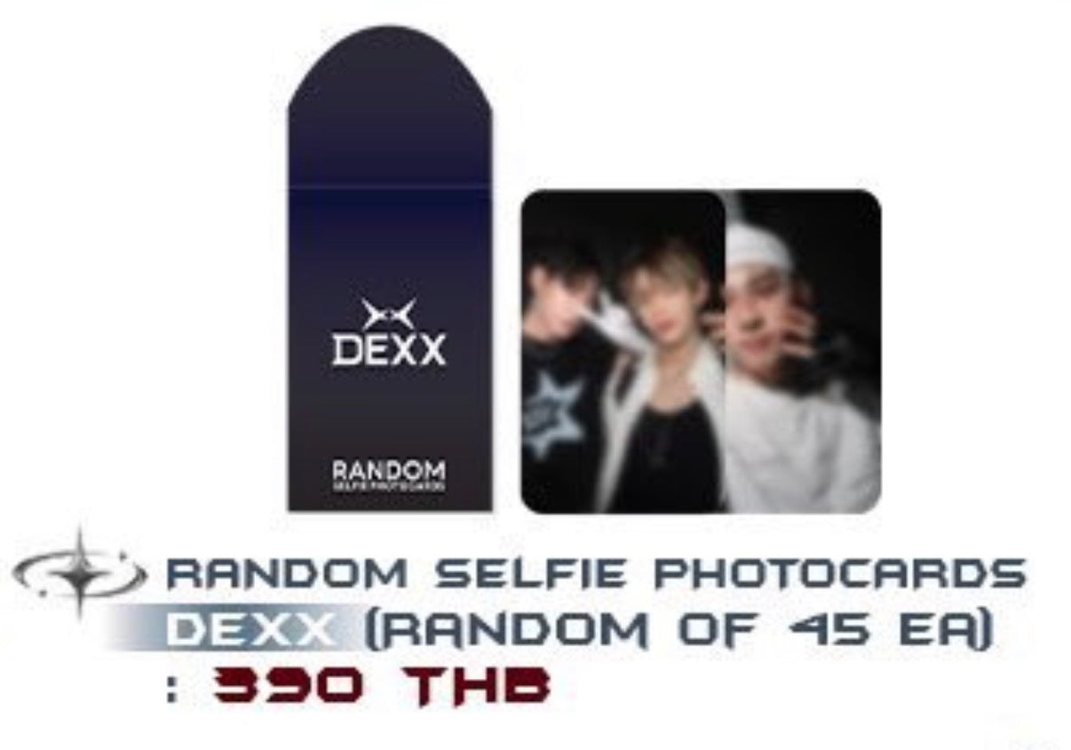 RANDOM SELFIE PHOTOCARDS DEXX (RANDOM OF 45 ER)