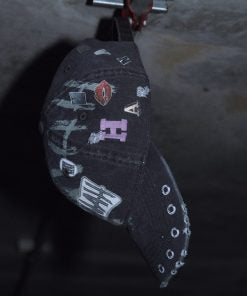 HANNAH Fake Printed Cap — Black Version