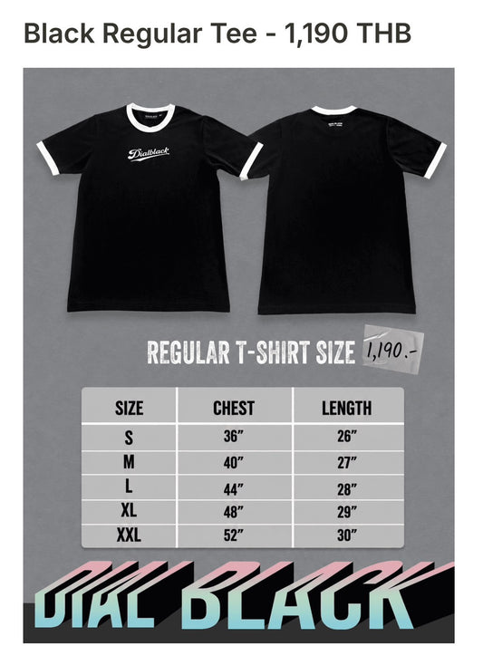 Dial Black:Black Regular Tee