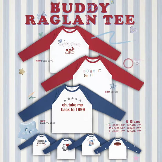gente BUDDY RAGLAN TEE