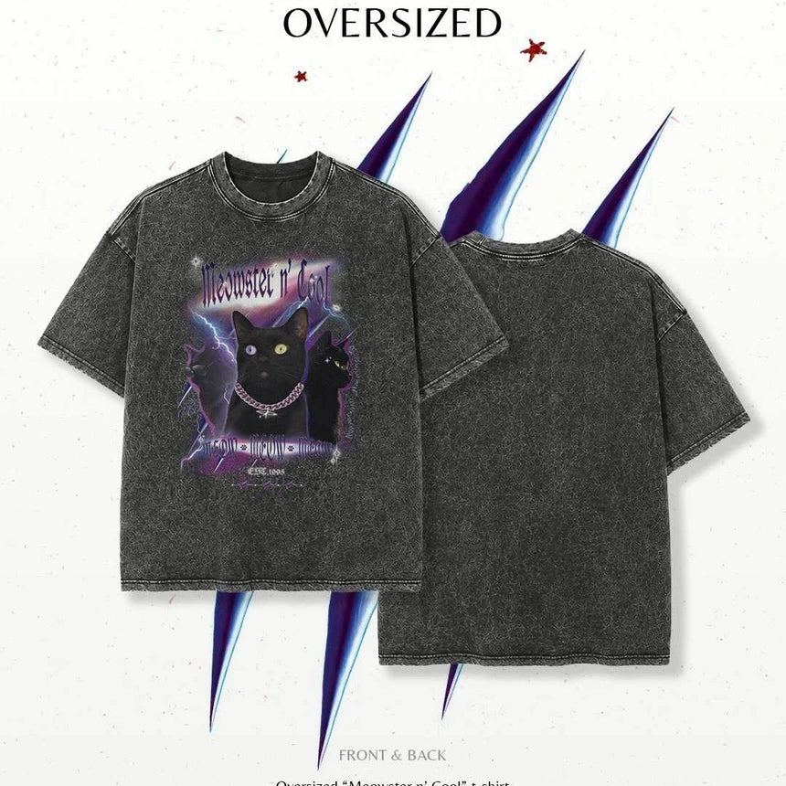 Meowster n’cool oversize t-shirt