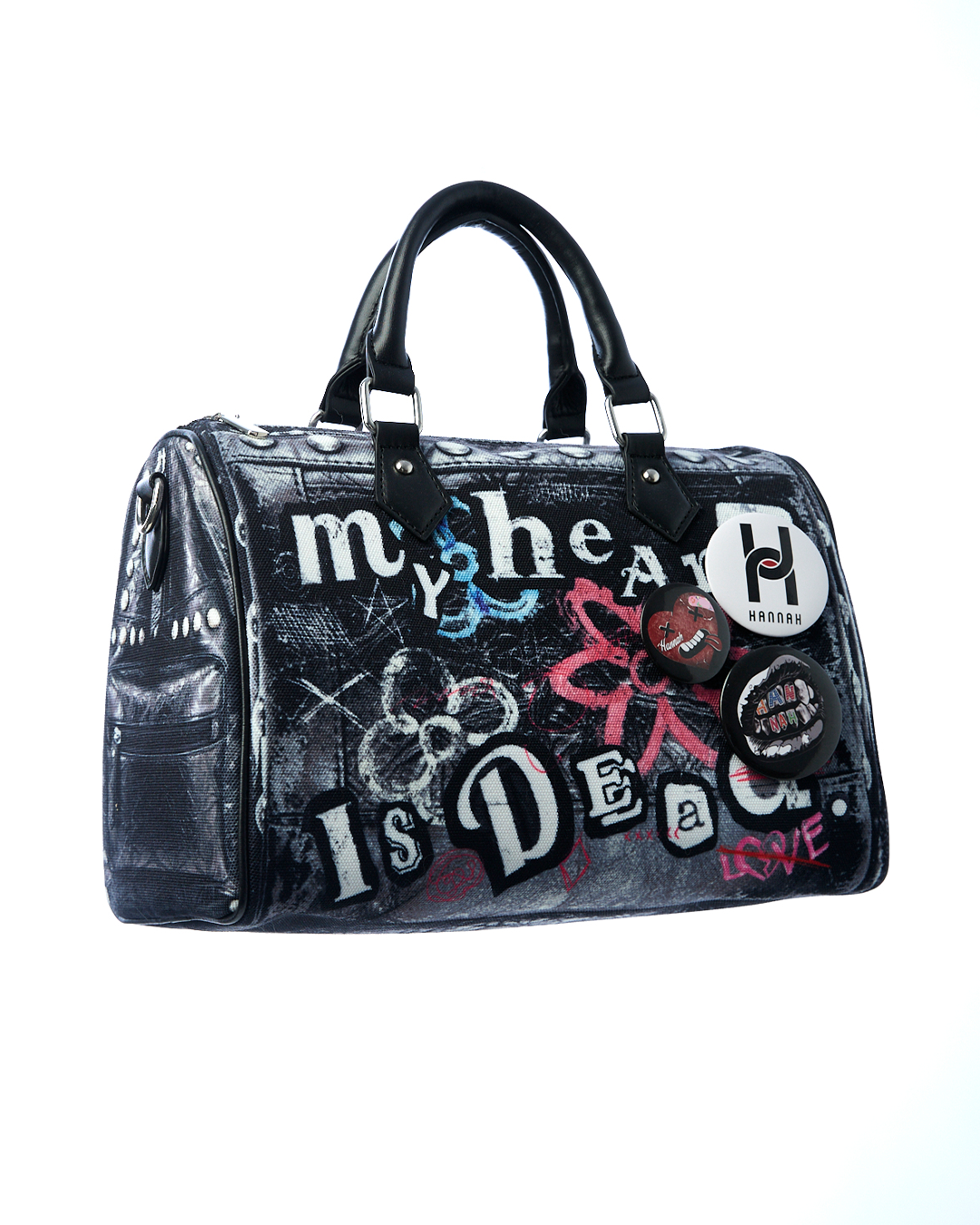 HANNAH Boston Bag Fake Printed