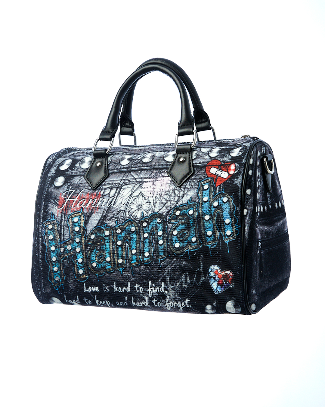 HANNAH Boston Bag Fake Printed