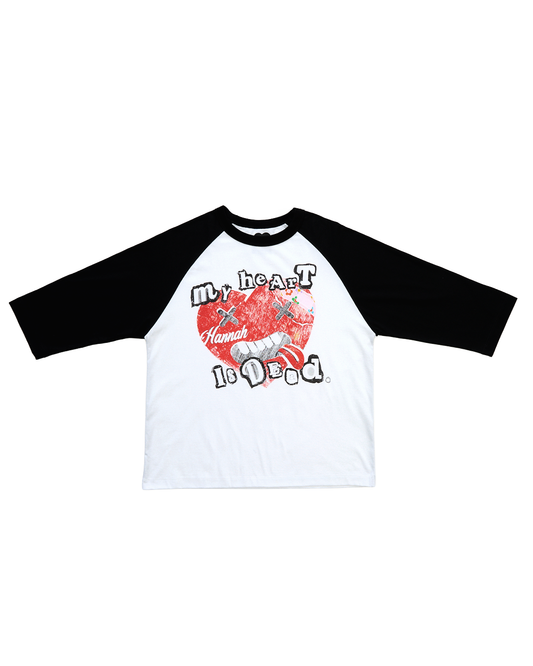 HANNAH Broken Heart 3/4 Sleeve Raglan T-Shirt