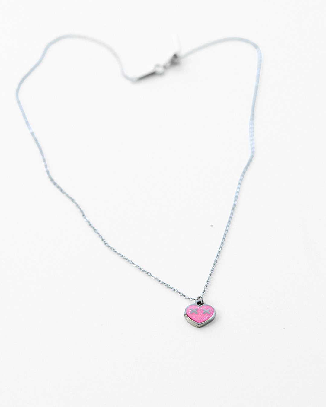 HANNAH Glittery Pink Pendant x Eyes