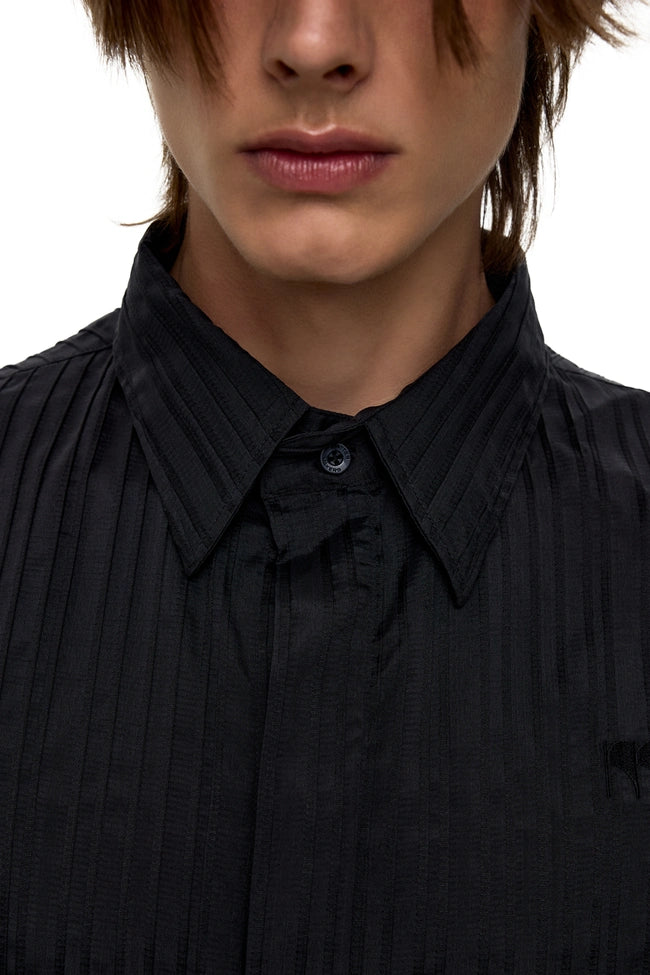 FOURTH'S PURRR BLACK STRIPE SHIRT