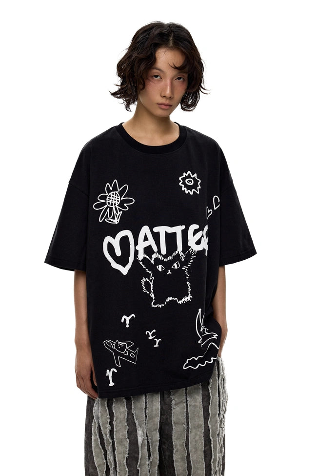 FOURTH'S MATTER MAKERS OVERSIZED TEE: BLACK 🖤