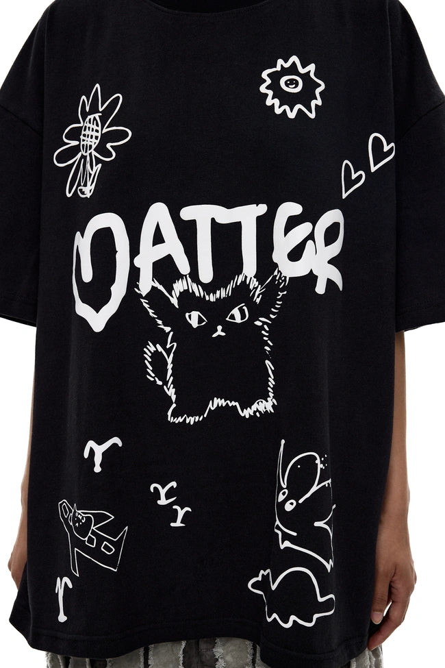 FOURTH'S MATTER MAKERS OVERSIZED TEE: BLACK 🖤