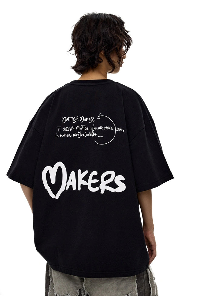 FOURTH'S MATTER MAKERS OVERSIZED TEE: BLACK 🖤