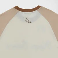 KEEP:SILENT NEST OVERSIZED CROP RAGLAN TEE S