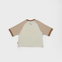 KEEP:SILENT NEST OVERSIZED CROP RAGLAN TEE S
